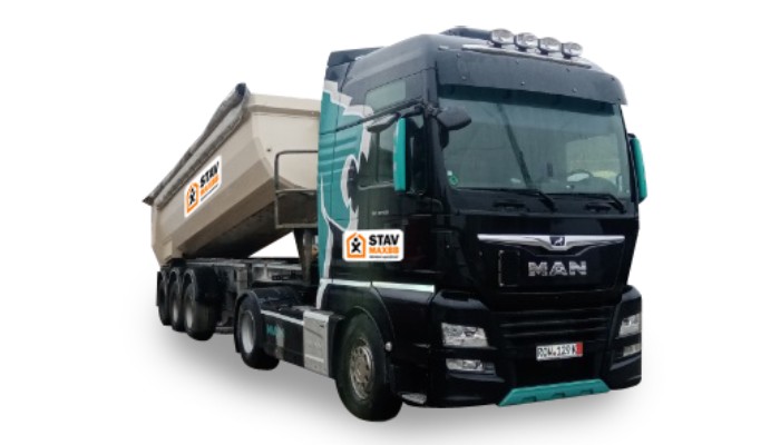 Nákladné auto MAN s veľkoobjemovým sklápacím návesom do 24 ton na prenájom | Dopravujeme.sk
